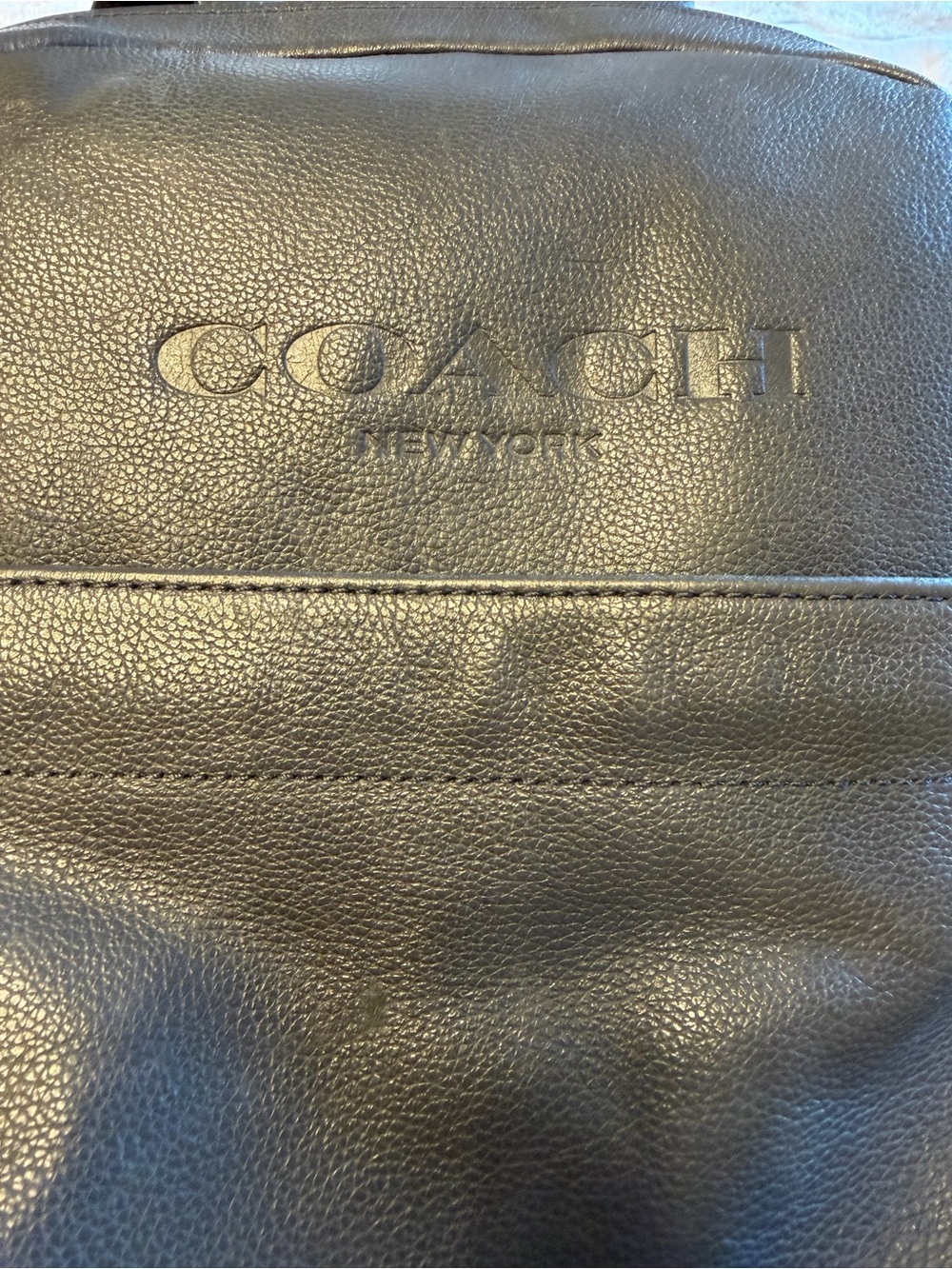 Coach Women's Blue Leather Backpack - Picture 6 of 8